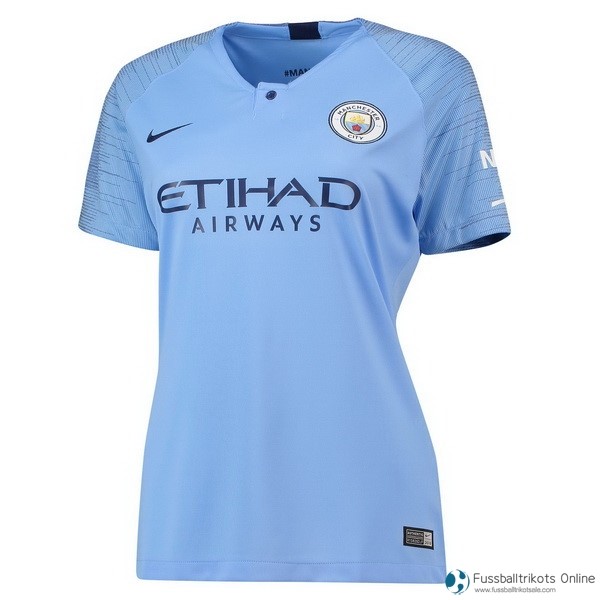 Manchester City Trikot Heim Damen 2018-19 Blau Fussballtrikots Günstig